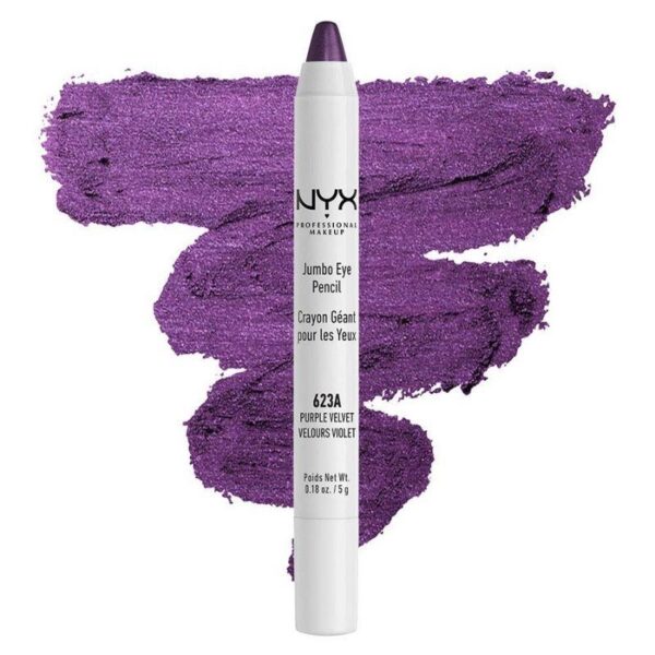 NYX PROFESSIONAL MAKEUP Jumbo Eye Pencil, Eyeshadow & Eyeliner Pencil - Purple Velvet (Violet)